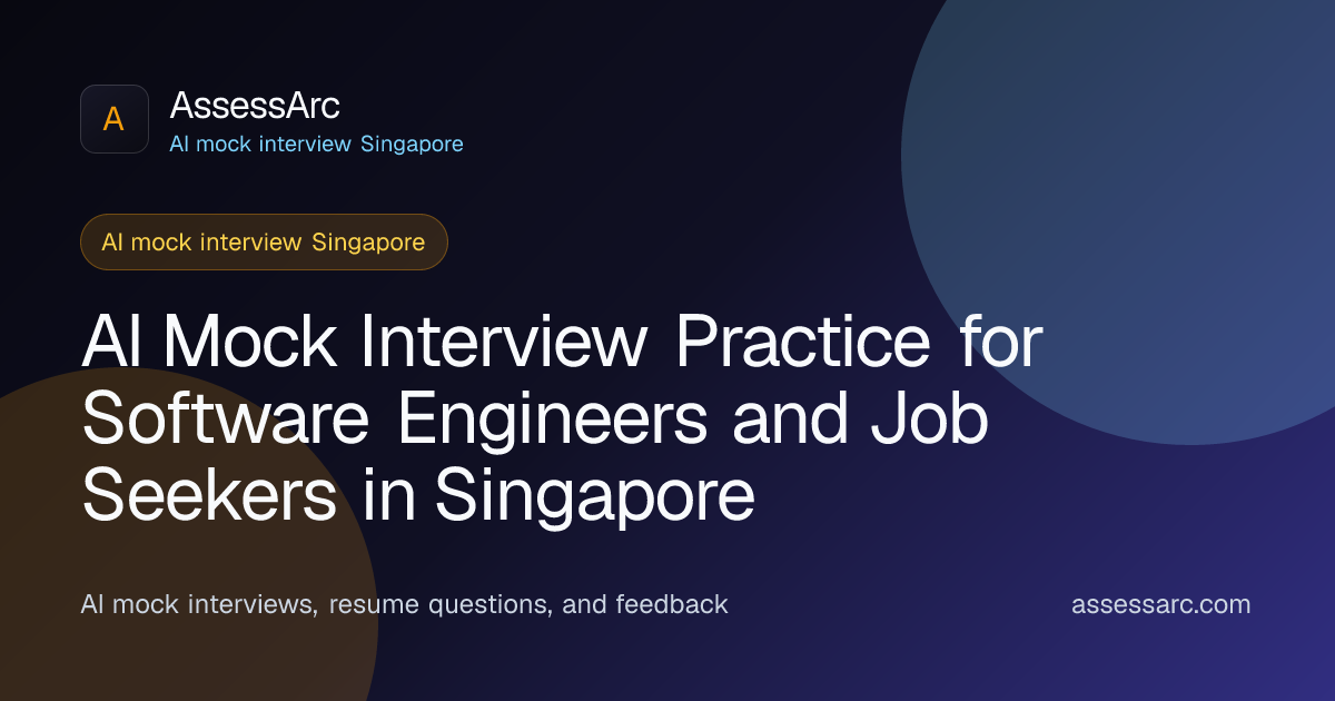 AI Mock Interview Singapore | Technical Interview Practice for Software ...